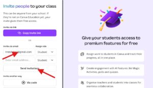 canva pro team invite via mail id